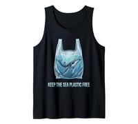Mantenga el mar Libre de plástico Día de la Tierra Camiseta sin Mangas