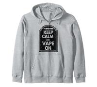 Mantenga la Calma y vapee en Vaper Ecig Mods Tanks Ejuice THC CBD Sudadera con Capucha