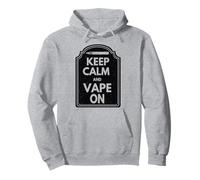 Mantenga la Calma y vapee en Vaper Ecig Mods Tanks Ejuice THC CBD Sudadera con Capucha