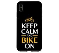 Mantenga la calma y viaje en bicicleta Carcasa para iPhone XS Max
