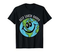 Mantenga la Tierra Feliz - Salvar el Planeta, Paz Mundial, Medio Ambiente Camiseta