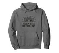 Mantenga la Virtud cívica de la República Sunrise Ben Franklin Sudadera con Capucha