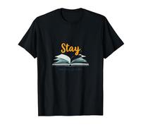 Mantenga su Historia no ha Terminado sobre los Amantes de los Libros inspiradores Camiseta, Hombre, Negro, L