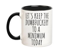 Mantengamos Las Tonterías Al Mínimo Hoy Taza De Café Chic Taza Duradero Tazas De Desayuno Para Leche Té Cappuccino 330Ml