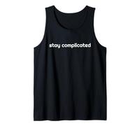 Manténgase complicado Simple Pero Complejo Camiseta sin Mangas
