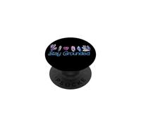 Manténgase Conectado a Tierra Místico Cristal Ilustración Mágico PopSockets PopGrip Adhesivo