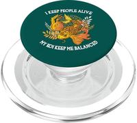 Mantengo a la Gente Viva Mi Koi Me Mantiene equilibrado Doctor Divertido PopSockets PopGrip para MagSafe