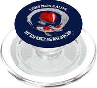 Mantengo a la Gente Viva Mi Koi Me Mantiene equilibrado Doctor Divertido PopSockets PopGrip para MagSafe