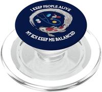 Mantengo a la Gente Viva Mi Koi Me Mantiene equilibrado Doctor Divertido PopSockets PopGrip para MagSafe