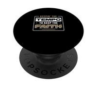 Manteniendo el Tempo para Mantener la fe para un Baterista de adoración PopSockets PopGrip Adhesivo