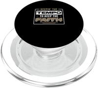 Manteniendo el Tempo para Mantener la fe para un Baterista de adoración PopSockets PopGrip para MagSafe