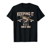 Manteniéndolo carrete desde 1962, divertido cumpleaños de pesca Camiseta