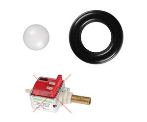 Mantenimiento de Junta + Bola apto para Ulka EX5 EP5 ep5gw HF Bomba Adecuado para Saeco Miele Bosch Gaggia Tchibo Unold Solis Spidem Satrap König Rotel Melitta DeLonghi Set-8