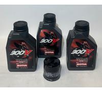 Mantenimiento Tres Litros Aceite MOTUL 300V 10w40 Y Filtro Para Todas Las Moto