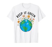 Mantenlo Verde Día de la Tierra Planeta Conciencia Ambiental 2026 Camiseta