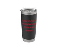 Mantente en tu carril, cuidado personal, ajetreo duro, motivacional Vaso térmico de acero inoxidable de doble pared