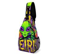 Mantente Extraño, Alienígena Mujer Hombre Bolso Cruzado Ajustable Bolso Bandolera Resistente Bolsa De Pecho Para Uso Diario Senderismo Acampar
