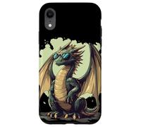 Mantente feroz con este elegante traje de dragón en sombras Carcasa para iPhone XR