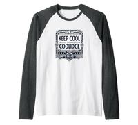 Mantente Fresco con la campaña Art Deco de Calvin Coolidge Camiseta Manga Raglan