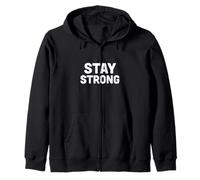 Mantente Fuerte Motivacional audaz declaración Gimnasio Entrenamiento Sudadera con Capucha
