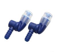Mantente hidratado en cualquier lugar con estos 2 reemplazos de válvula de mordida de silicona para tu sistema de vejiga de agua (azul)