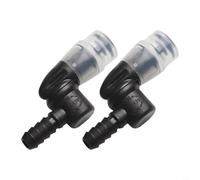 Mantente hidratado en cualquier lugar con estos 2 reemplazos de válvula de mordida de silicona para tu sistema de vejiga de agua (es negro)