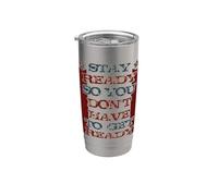 Mantente listo para no tener que prepararte Vaso térmico de acero inoxidable de doble pared