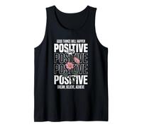 Mantente Positivo: Sueña, Cree, Logra Camiseta sin Mangas