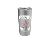Mantente Positivo: Sueña, Cree, Logra Vaso térmico de acero inoxidable de doble pared