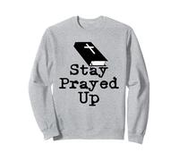 Mantente rezado | Biblia negra simple Sudadera