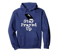 Mantente rezado | Biblia negra simple Sudadera con Capucha