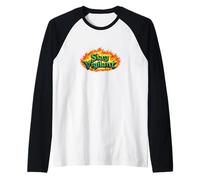 Mantente Vigilante: el Emblema Original del dragón de Fuego Camiseta Manga Raglan