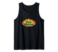 Mantente Vigilante: el Emblema Original del dragón de Fuego Camiseta sin Mangas