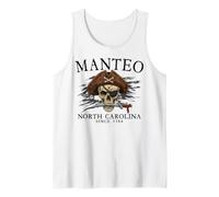 Manteo North Carolina Pirata Skull Desde 1584 Negro Camiseta sin Mangas