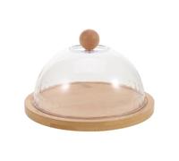 Mantequera Caja de mantequilla redonda transparente con tapa, soporte for tartas, cúpula cristal for la cocina Para la cocina