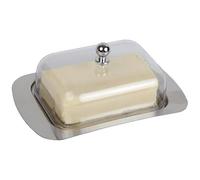 Mantequera Con Tapa Caja de mantequilla Caja de mantequilla de acero inoxidable Caja de bocadillos Plato de mantequilla Comida occidental Caja de queso Caja de pan fresco Caja Para Guardar Mantequilla