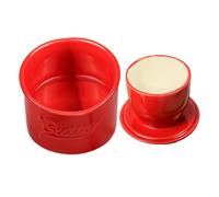 Mantequera con tapa, recipiente para mantequilla con tapa, para encimeras, mantequillera de cerámica francesa, mantequillera francesa de cerámica para mantequilla untable, recipiente de