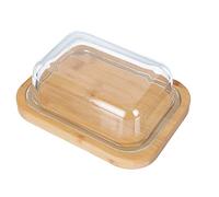Mantequera Con Tapa Utensilios de cocina Bandeja de mantequilla Caja de caja de recipiente Bandeja de almacenamiento de servidor de pan con tapa de vidrio Caja Para Guardar Mantequilla