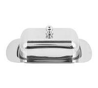 Mantequera de acero inoxidable con tapa, Caja de Mantequilla Apta para lavavajillas, recipiente para mantequilla, Plato de Postre Plato de mantequilla para Cocina Casera y Restaurante