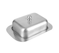 Mantequera de acero inoxidable con tapa, caja for guardar quesos, plato soporte, vajilla cocina Para Hogar Cocina