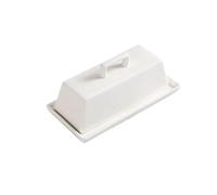 Mantequera de cerámica color sólido con tapa, plato creativo for quesos, postres, dim sum, vajilla especial for el hogar para Cocina(Color 3)