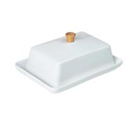 Mantequera de cerámica con tapa, caja almacenamiento rectangular, juego pan Para Hogar Cocina