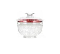 Mantequera Mantequera redonda de cristal for guardar mermeladas y miel en la cocina del hogar Para la cocina(Grande)