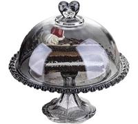 Mantequera, Mantequeras de vidrio con tapa en forma de cúpula, recipiente transparente for servir con tapa,