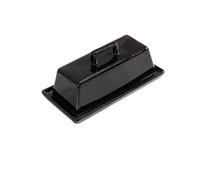 Mantequera Plato de mantequilla y queso sencillo con tapa for dim sum cerámica Vajilla especial Caja for el hogar Para la cocina(Negro)