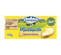 mantequilla Central Lechera Asturiana en Pastilla (125g, 250g, 500g, 1kg) Tradicional, Sin Lactosa y (Productos Refrigerados) (2 PASTILLAS, Mantequilla Tradicional en Pastilla 125g)