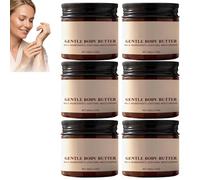 Mantequilla corporal con cúrcuma y aceite de coco, hidratación profunda, loción corporal reafirmante, enriquecida con aceite de coco, crema corporal hidratante y nutritiva. (6 unidades)