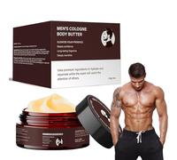 Mantequilla corporal de colonia para hombres, mantequilla corporal con feromonas, encanto y confianza, alimentación profunda e hidratación duradera, especialmente diseñada para hombres (1PC)