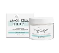 Mantequilla corporal de magnesio - Crema hidratante intensa con cloruro de magnesio y manteca de karité - Calma, nutre y suaviza la piel - Bote de 100 g