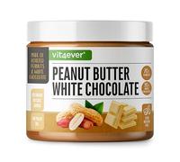 Mantequilla de cacahuete con chocolate blanco - 500 g Crema de cacahuete con chocolate blanco con un 70% de cacahuetes - Crema de cacahuete suave y cremosa - Vegetariana